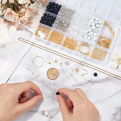 Kit para hacer pulseras y pendientes de cuentas de vidrio (DIY)&nbsp;DIY-SP0001-20B