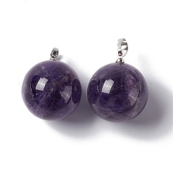 Natürlichen Amethyst Edelsteinanhänger&nbsp;G-G926-02P-05