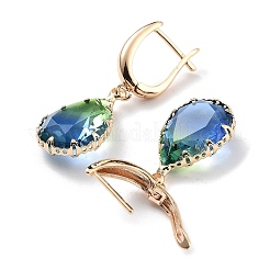 Pendientes de aro de latón dorado claro&nbsp;EJEW-Q800-55KCG