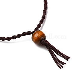 Herstellung einer Halskette mit Anhänger aus geflochtenem Nylon-Makramee-Beutel&nbsp;NJEW-JN05344-01