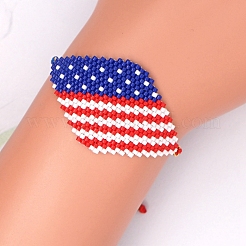 Miyuki Samen geflochtenes Perlenarmband&nbsp;BJEW-P269-29D