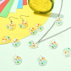Pendentifs en résine lumineuse transparente&nbsp;RESI-CJC0020-40