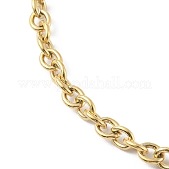 Ionenplattierung (IP) 304 Edelstahl-Kabelkettenarmbänder für Männer und Frauen&nbsp;BJEW-M293-04G