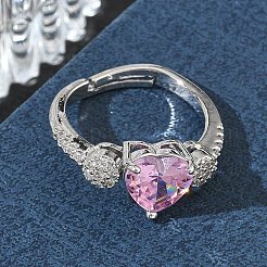 Anillo ajustable de latón para mujer&nbsp;CU-CBA7E55-05P