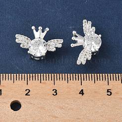 Messing Micro Pave klare Zirkonia Perlen&nbsp;KK-G531-05S