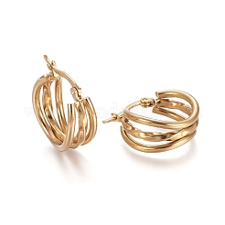Pendientes de aro geométricos de acero inoxidable 304&nbsp;STAS-D171-27G