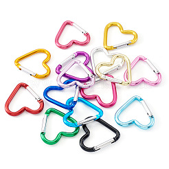 15 Stück 15 Farben Zinklegierung Schraubverschluss Karabiner&nbsp;FIND-TA0009-84