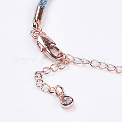 Creazione di bracciali in cordoncino di cotone intrecciato&nbsp;MAK-I006-04RG