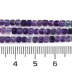 Natürliche lila Fluorit Perlen Stränge&nbsp;G-P553-E02-02