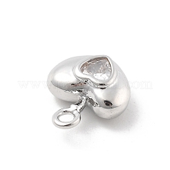 Ottone micro spianare pendenti zirconi&nbsp;KK-D283-02P