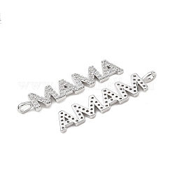 Pendentifs en laiton sertis de micro-pavés de zirconiums cubiques transparents pour la fête des mères de Shegrace&nbsp;XGRQ1U302-382P