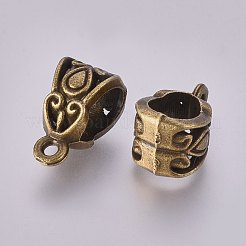 Staffe per tubi in lega di zinco in stile tibetano&nbsp;TIBE-Q034-AB-NR