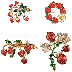 1 broche en alliage de fruits&nbsp;JEWB-YW0001-07