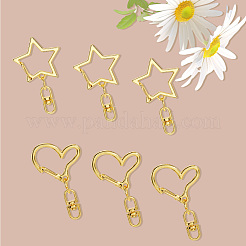 40 pièces 2 styles anneaux de porte à ressort en alliage de zinc&nbsp;FIND-SP0004-04D