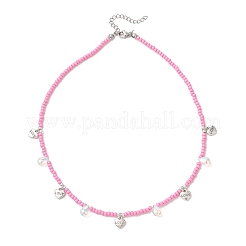 Collana boho con ciondolo a forma di cuore&nbsp;NJEW-MZ00147