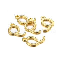 Pendentifs de lettre en alliage plaqué or&nbsp;PALLOY-J718-01G-Q