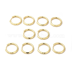 Orecchini a cerchio incernierati in ottone placcato a cremagliera da donna&nbsp;EJEW-E270-28G