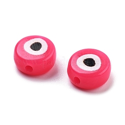 Abalorios acrílicos impresos opacos&nbsp;OACR-G038-04C