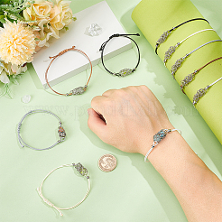 10 Stück 5 Farben 304 Edelstahl Makramee Beutel Armbandherstellung für Steinhalter&nbsp;AJEW-UN00038