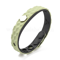Flache Armbänder aus Silikonschnur&nbsp;BJEW-F421-01E