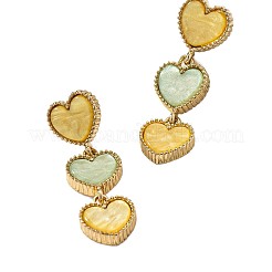 Boucles d'oreilles pendantes en forme de cœur&nbsp;FS-WGEA202-01