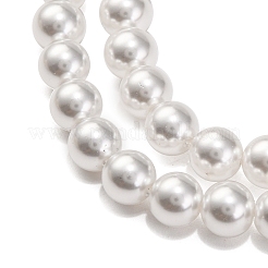Perles de verre nacrées cuites au four&nbsp;PEAR-H019-02B-04