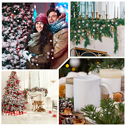 60 g de confettis de Noël en papier flocon de neige&nbsp;DIY-CY0002-42