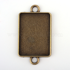Tibetischen Stil Legierung Trapez Kronleuchter Komponente Emaille Fassungen&nbsp;X-TIBE-M016-08AB-NF