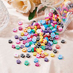 300 Stück 10 Farben handgefertigte Polymer Clay Perlen&nbsp;CLAY-DC0001-10