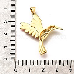 Pendenti in ottone placcato a cremagliera con micro pavè di zirconi smaltati&nbsp;X-KK-L226-002G-02