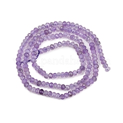 Natürlichen Amethyst Perlen Stränge&nbsp;G-L625-A01-3x2mm-01