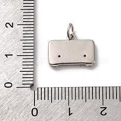 Pendentifs avec zircon cubiques à micro-pavés en laiton&nbsp;KK-P308-35P