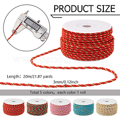 5 rouleau de fil polyester 5 couleurs&nbsp;OCOR-PH0005-10