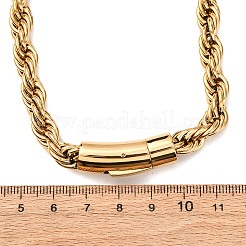 8 mm 304 Edelstahl-Seilkettenhalsketten&nbsp;NJEW-C099-07B-G
