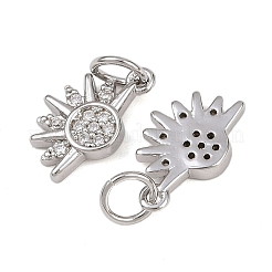 Colgante micropavé cubic zirconia de latón&nbsp;KK-B150-02P-01