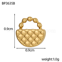 Pendentifs en acier inoxydable 304&nbsp;STAS-OY006-13G