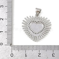 Pendentifs avec zircon cubiques à micro-pavés en laiton&nbsp;KK-P323-11F-P01