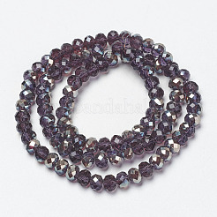 FilI di perline in vetro placcato&nbsp;EGLA-A034-T3mm-K14