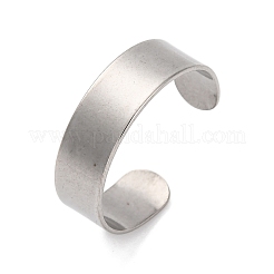 Anillos de puño abiertos de acero inoxidable 304&nbsp;RJEW-G335-01A