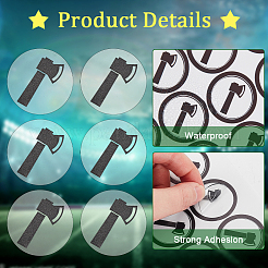 Adesivi impermeabili in plastica pvc&nbsp;DIY-WH0386-18E