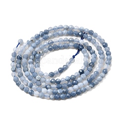 Natürliche blaue Opal Perlen Stränge&nbsp;G-P603-C-2mm-04