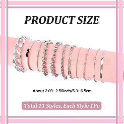 2 ensemble de 2 bracelets et joncs en alliage pour femmes&nbsp;BJEW-SP0001-34A