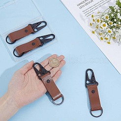 4 Stück Schlüsselanhänger aus PU-Leder&nbsp;AJEW-PH0010-27B