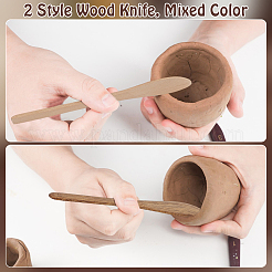 8 couteau à bois de style 2 pièces&nbsp;HOUS-UN0001-01