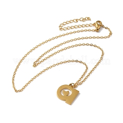 Collane con ciondolo in acciaio inossidabile 304&nbsp;LS-NJEW-H036-02G-A