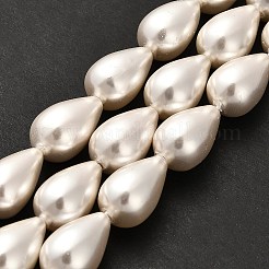 Galvanisieren Sie Muschelperlen-Perlenstränge&nbsp;BSHE-G010-10x16mm-01