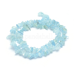 Natürliche Aquamarin Perlen Stränge&nbsp;G-P332-75