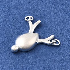 Weihnachten 925 Sterling Silber Hirsch Charms&nbsp;STER-A048-10S