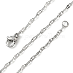 Collane con catena a maglie strette in acciaio inossidabile 304 da 2.3 mm per donna&nbsp;SA-CBACA62-04P