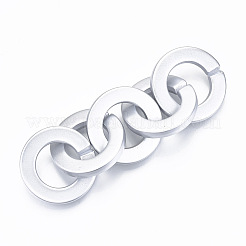 Anelli di collegamento in acrilico verniciato a spruzzo opaco&nbsp;X-OACR-S021-73A-B02